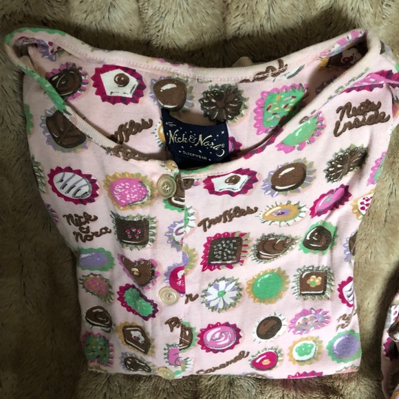 NICK&NORA SWEETS PJS, RARE PLUS SZ3X, EUC, SWEETS THROUGHOUT, JERSEYW/GLITTER… - Picture 13 of 15